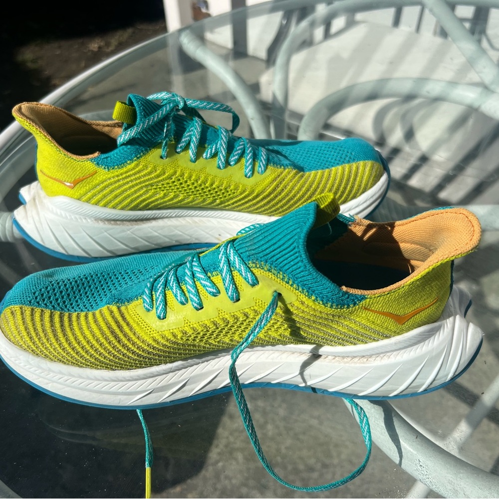 Hoka Women’s Carbon x  Shoes - Magenta and Teal - Two pairs - Picture 14 of 15